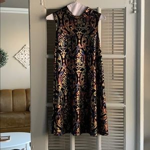 Metallic black dress